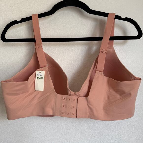 NWT AERIE Real Full Coverage Lightly Lined Bra in Blush Pink - Picture 2 of 8